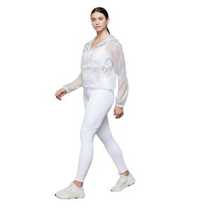 Good American🦎Icy Leopard Print Windbreaker Jacket🌵